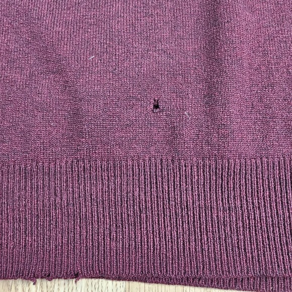 Pendleton Lambs Wool Sweater Men 2XL‎ Burgundy Red V-Neck Pullover Grandpa - Picture 3 of 9